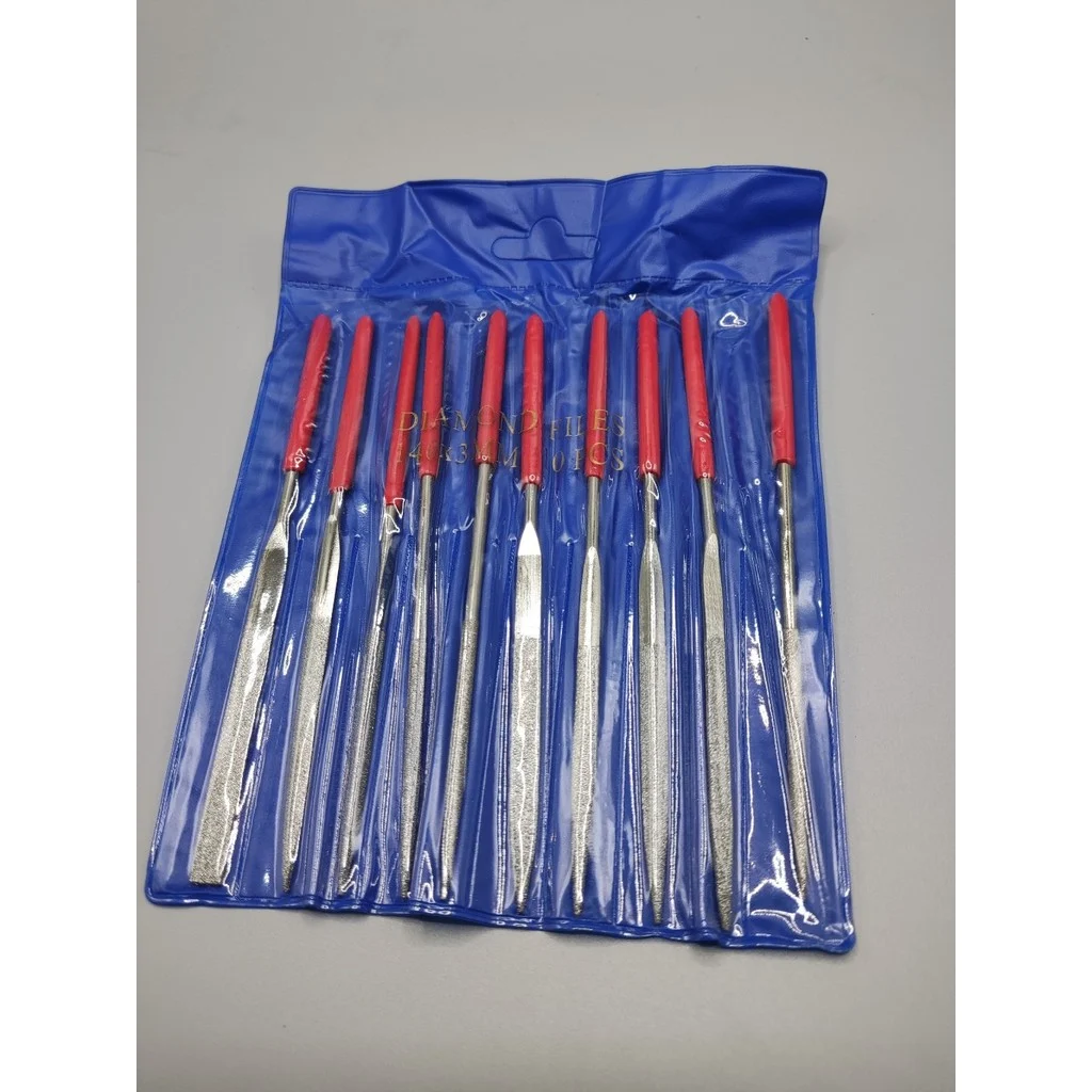 Bộ Dũa Kim Cương Mini 10 Cái Đường Kính 3-4mm Dùng Mài Nhựa, Kim Loại DIY