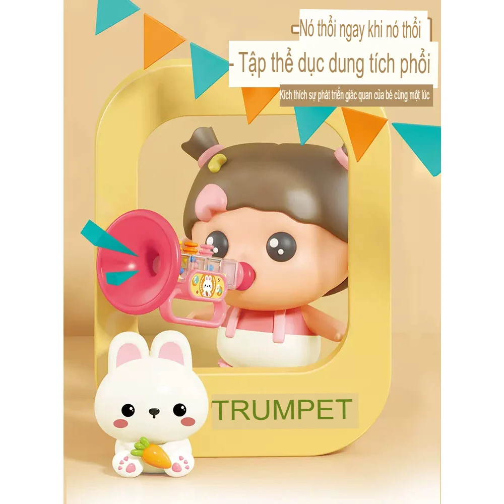 Kèn TRUMPET Tập Cơ Miệng Cho Bé – Giúp Bé Chậm Nói Luyện Thở Tăng Dung Tích Phội8, ảnh 4