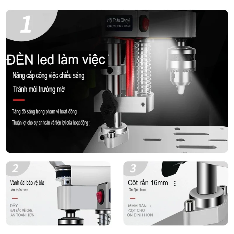 [Hàng Order] Máy Khoan Bàn Mini Nhỏ Gọn DIY Làm Đồ Thủ Công, ảnh 6