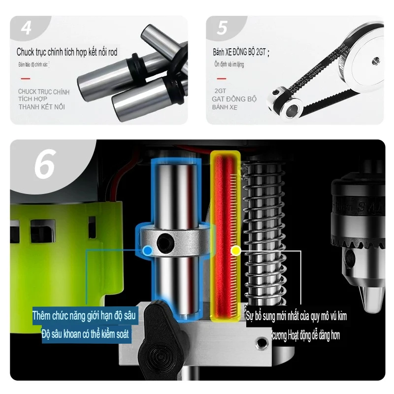 [Hàng Order] Máy Khoan Bàn Mini Nhỏ Gọn DIY Làm Đồ Thủ Công, ảnh 7