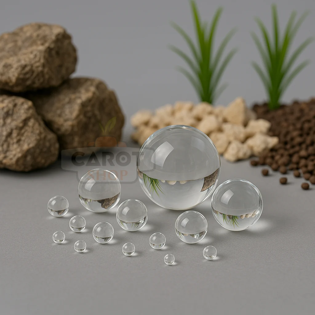 [Loại 1] Bi Thủy Tinh 6mm Cứng Chất Lượng Tốt Chuẩn Size – Trang Trí Hồ Cá, Hoạt Động Ngoài Trời, ảnh 2
