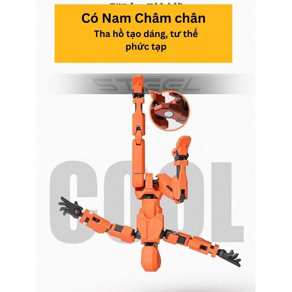 Mô Hình Action Figure Dummy DIY Điều Chỉnh Hành Động Trang Trí, ảnh 3