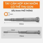 Bộ Vít Và Đầu Vít Nhỏ 4mm Sửa Chữa Thiết Bị Bằng Thép S2 Cứng Sửa Chửa Điện Thoại, Thiết Bị Điện Tử