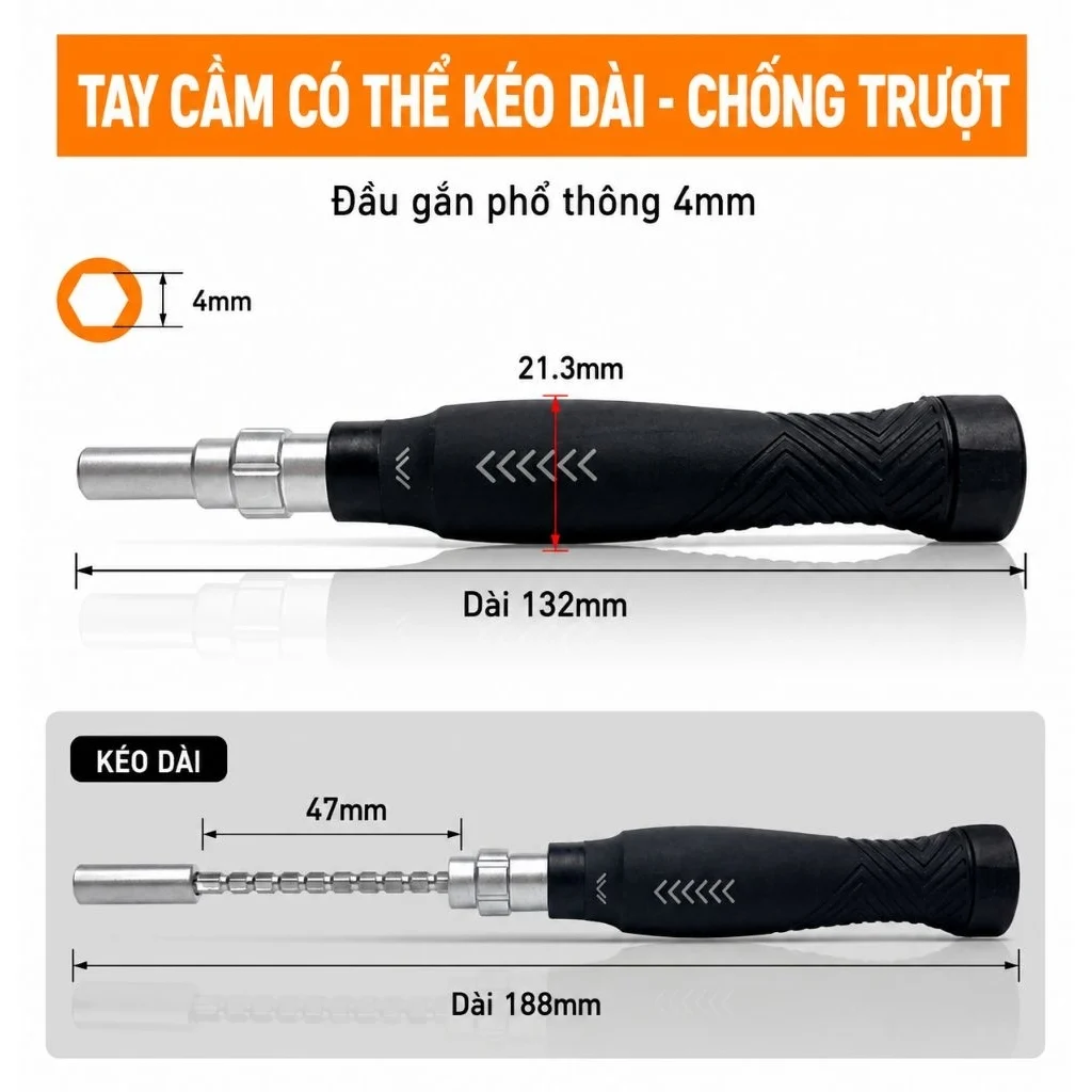 Bộ Vít Và Đầu Vít Nhỏ 4mm Sửa Chữa Thiết Bị Bằng Thép S2 Cứng Sửa Chửa Điện Thoại, Thiết Bị Điện Tử, ảnh 7