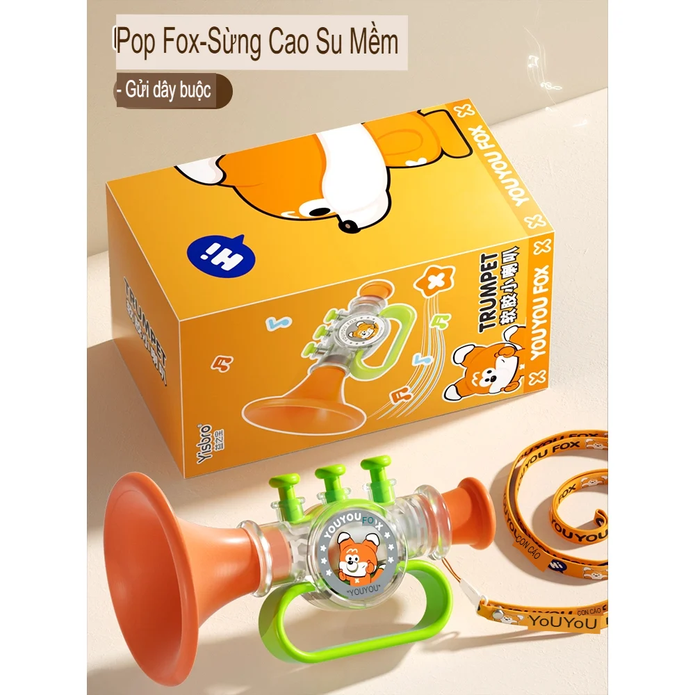 Kèn TRUMPET Tập Cơ Miệng Cho Bé – Giúp Bé Chậm Nói Luyện Thở Tăng Dung Tích Phội8, ảnh 2