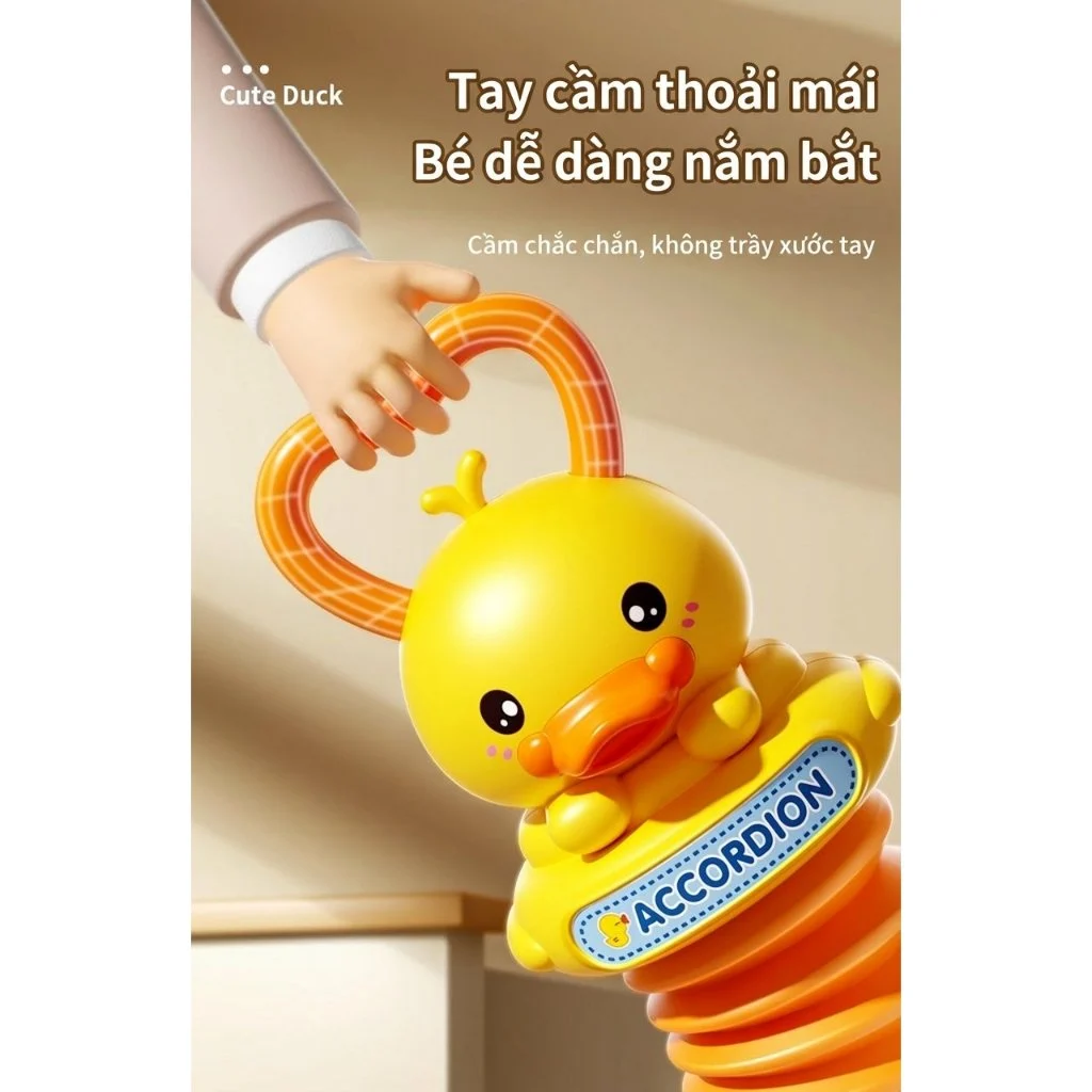 Đàn Accordion Con Vịt Cho Bé, Rèn Luyện Cầm Nắm, Nghe Âm Nhạc, ảnh 6