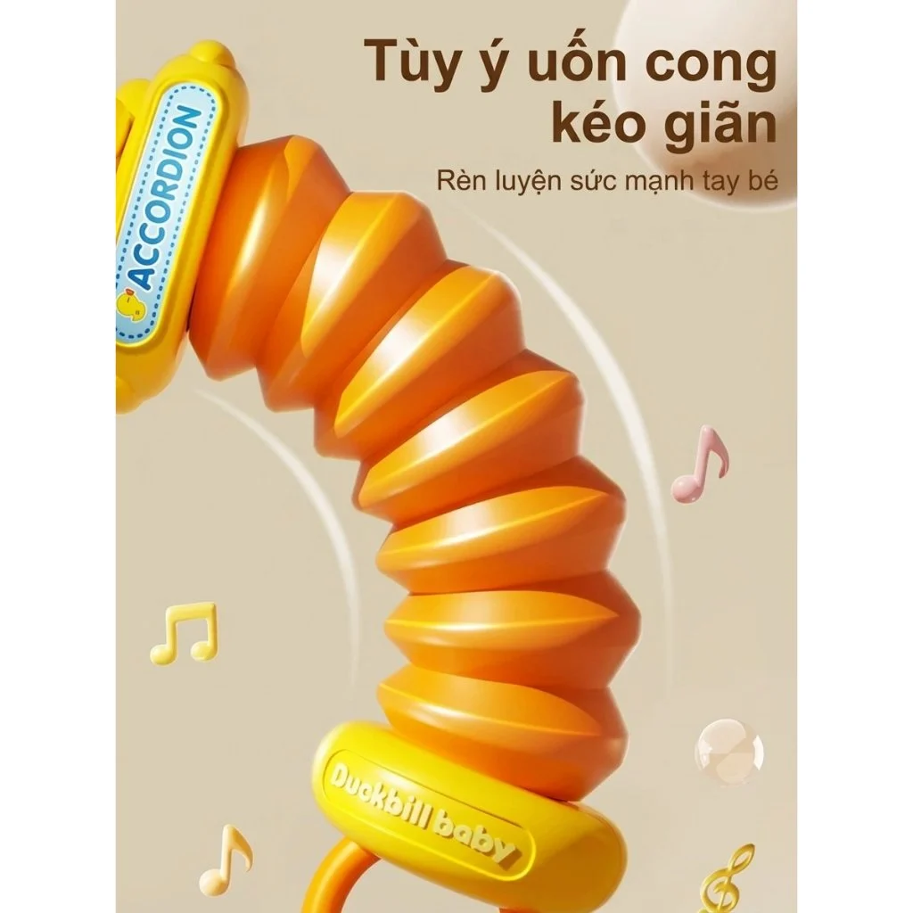 Đàn Accordion Con Vịt Cho Bé, Rèn Luyện Cầm Nắm, Nghe Âm Nhạc, ảnh 7